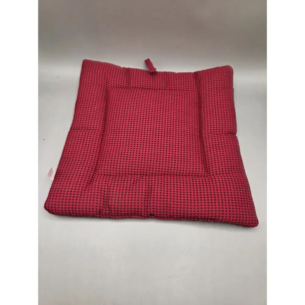 Vintage B&D Rustic Log Cabin Quilted Wall Hanging Mat Buffalo Plaid 13